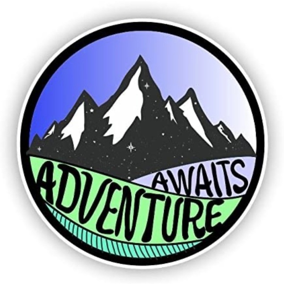 Adventure Awaits Adhesive Sticker - Picture 1 of 13